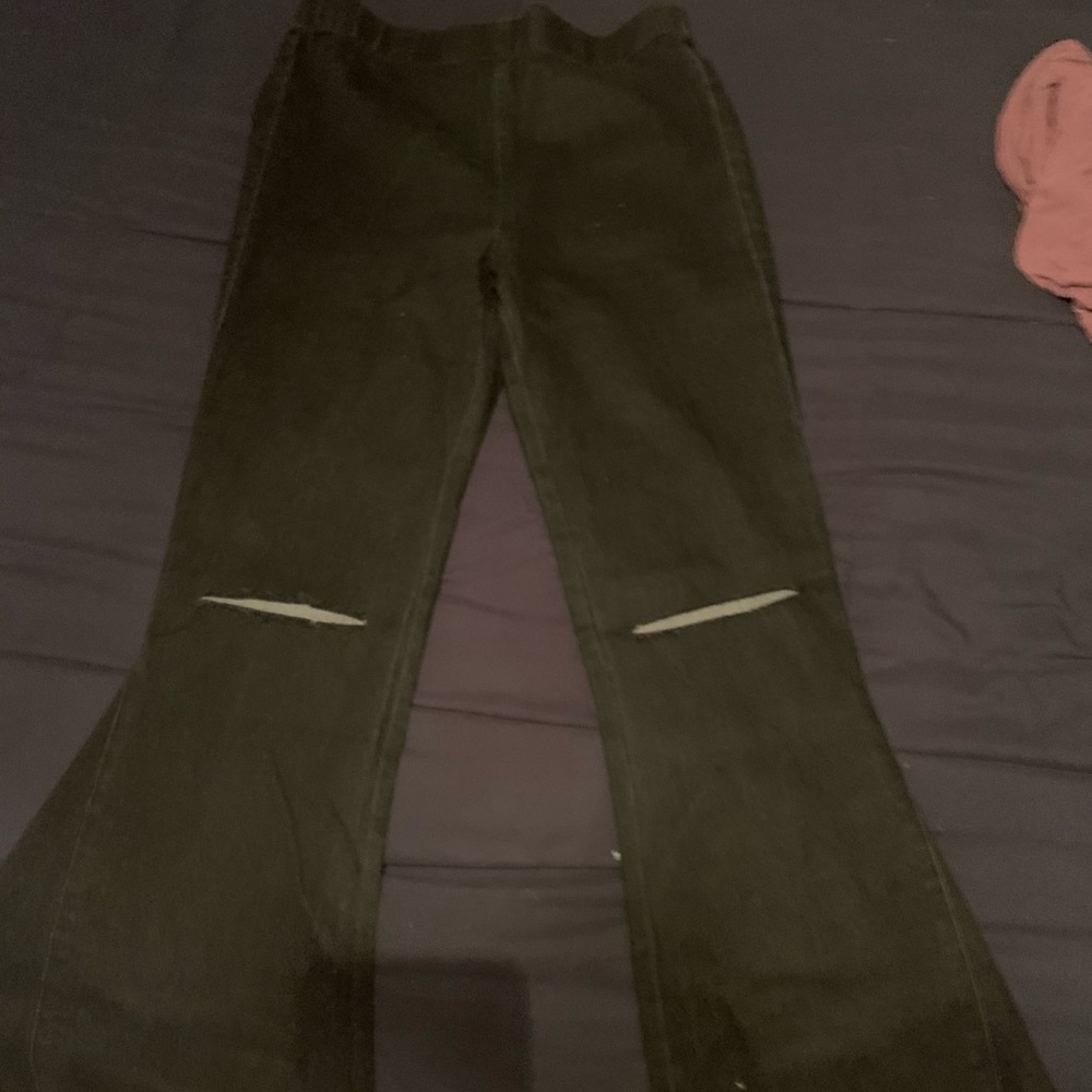 Stretch bell bottom denim